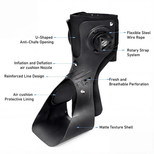Knob Adjustment Ankle Brace