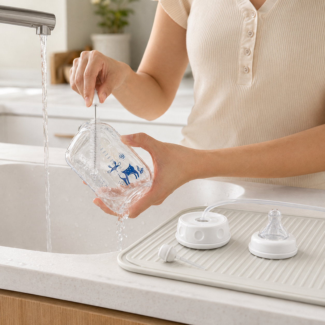 Hands-Free Baby Bottle