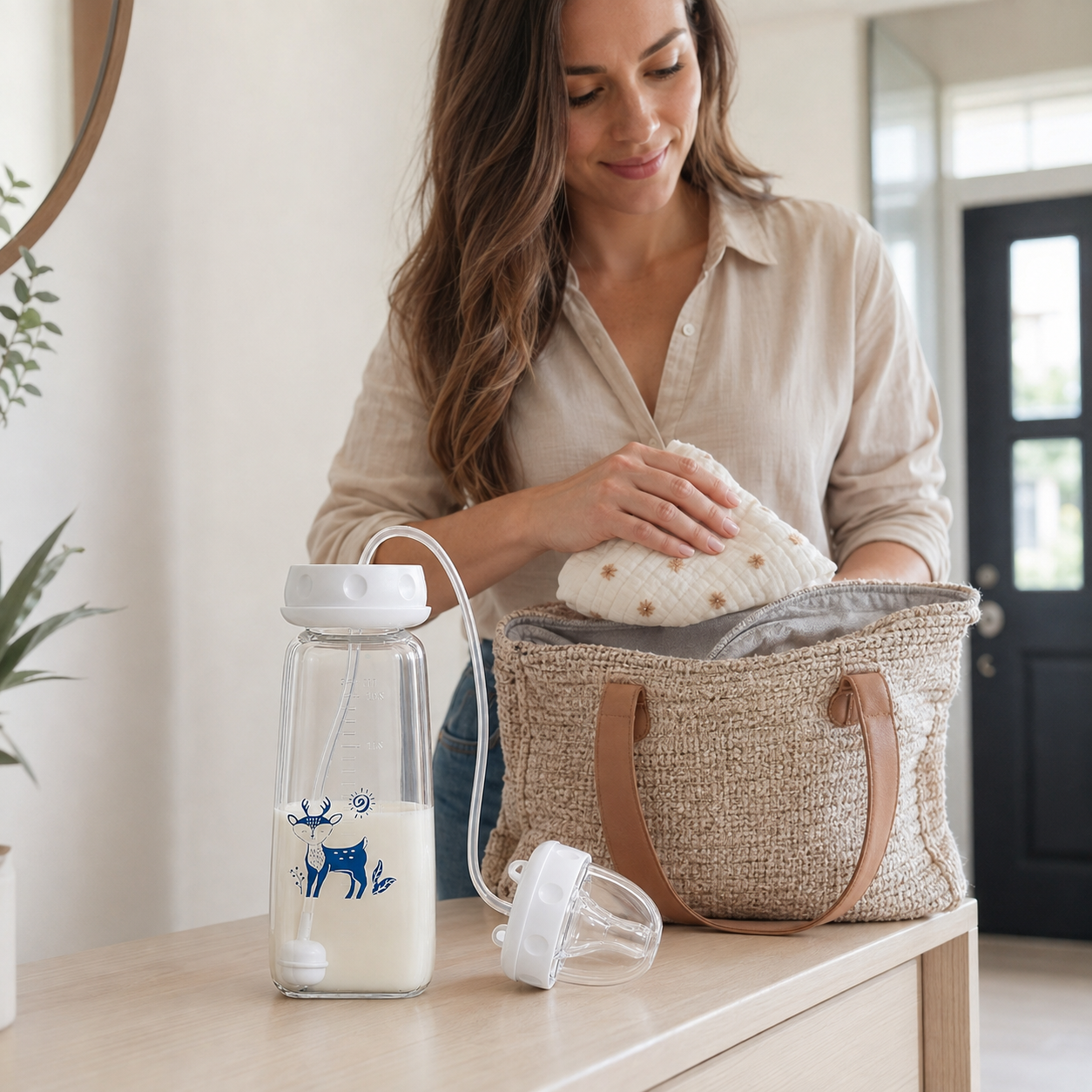 Hands-Free Baby Bottle
