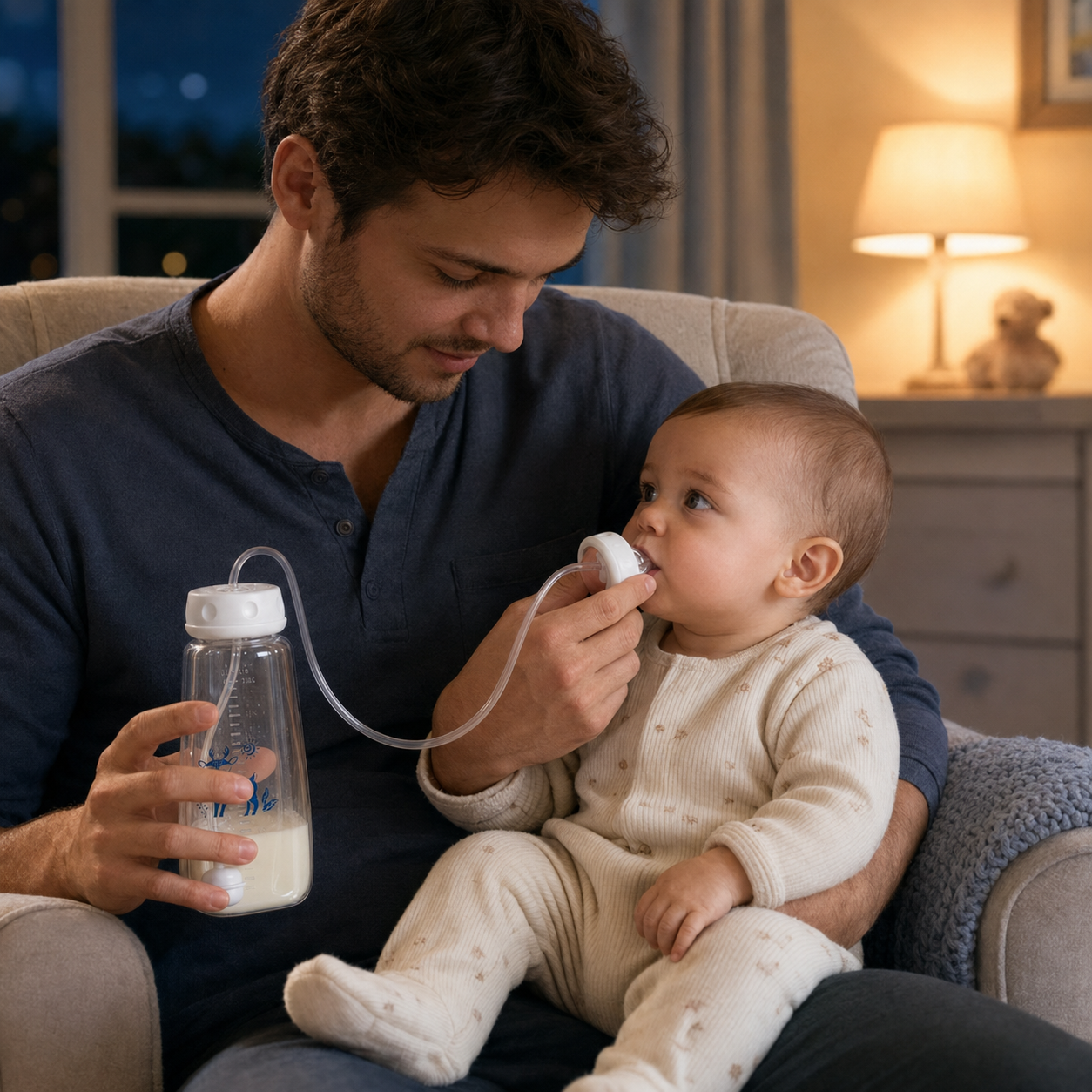 Hands-Free Baby Bottle