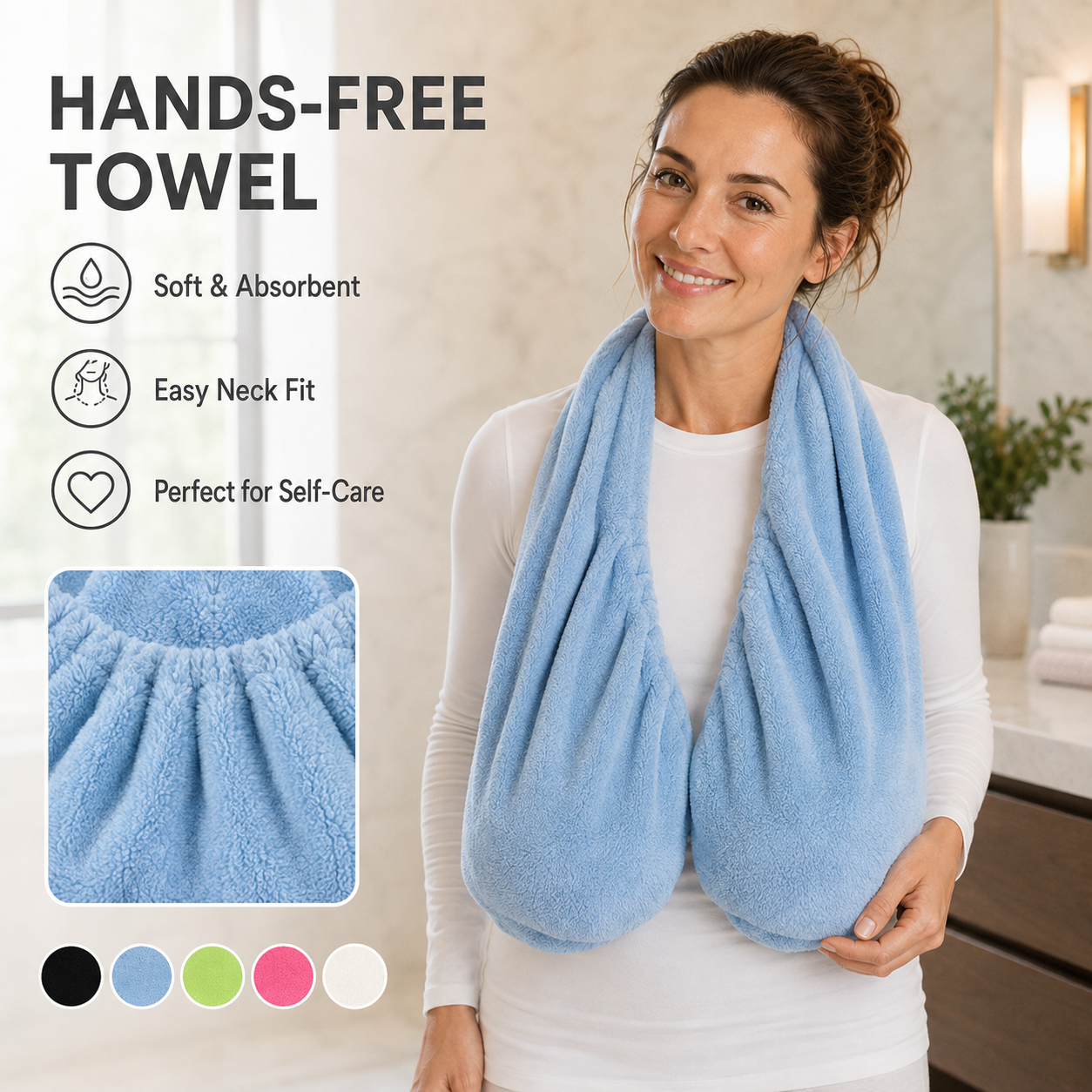 Hands-Free Towel Bra