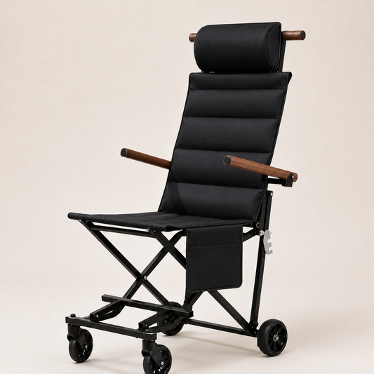Compact Folding Transport Chair