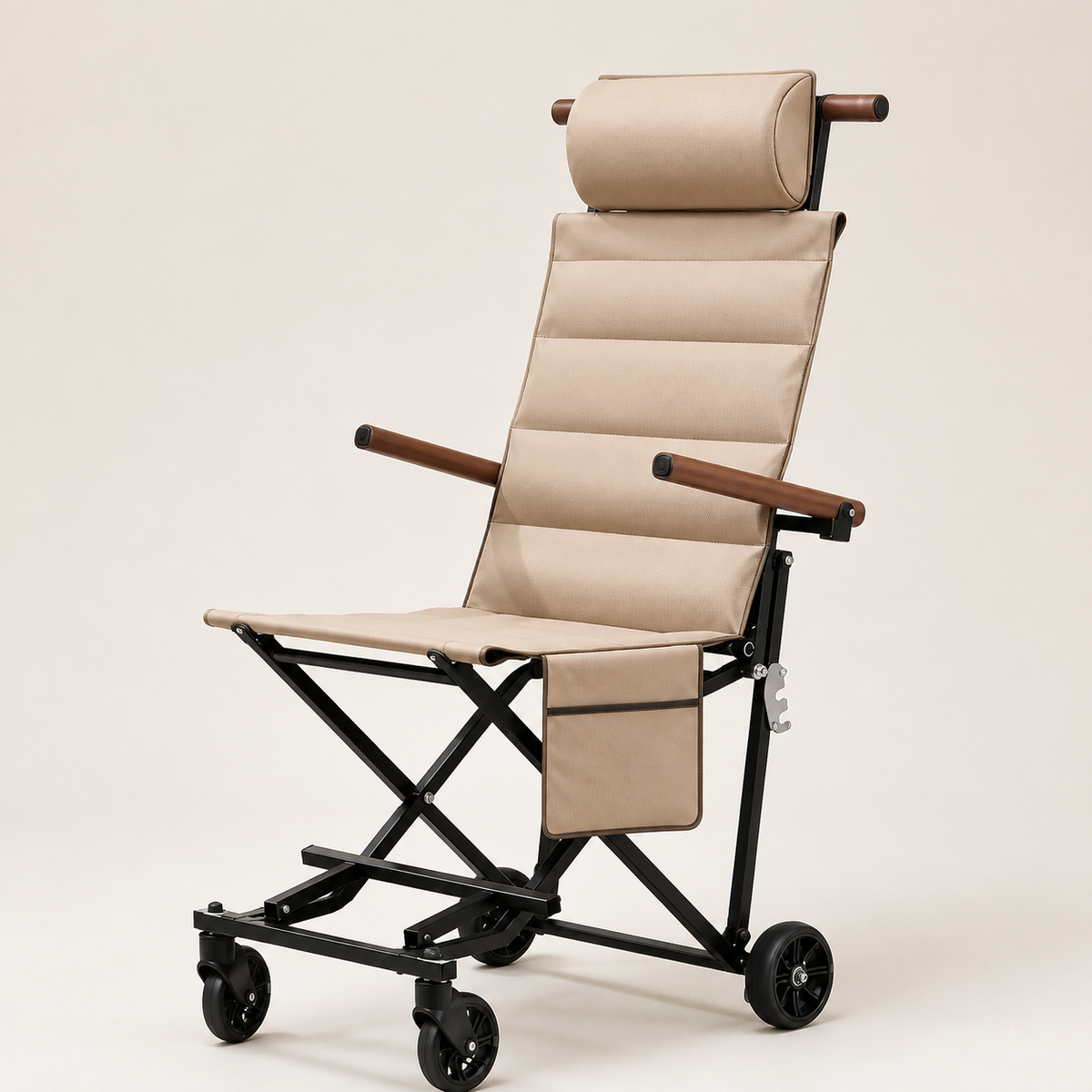 Compact Folding Transport Chair