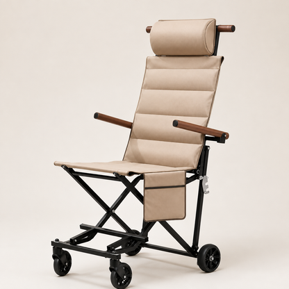 Compact Folding Transport Chair